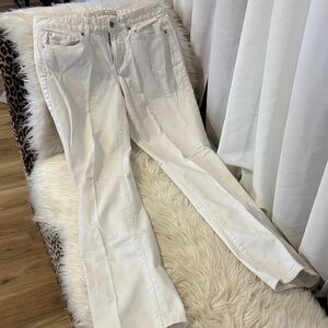LOFT Women's Straight Leg Jeans in White